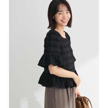 シアーエンボスブラウス coca｜シアーエンボスブラウス | Rakuten Fashion(楽天