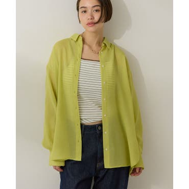 柄シャツ パッチワークシャツ 長袖[品番：DCTW0003499