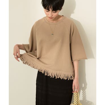 フリンジポンチョ[品番：BYCW0013728]｜B.C STOCK（ベーセー