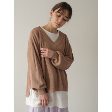 シャリ畦vネックニットプルオーバー 品番 Emew Earth Music Ecology アース ミュージックアンドエコロジー のレディースファッション通販 Shoplist ショップリスト