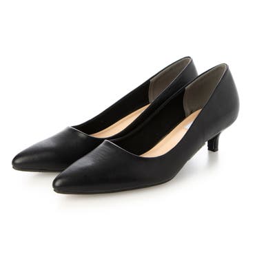 25cm美品/トリーバーチ箱あり/レザー ウエッジソールパンプス 黒 極美品 トリーバーチ チャンキーヒール レザーパンプス 黒 23.5