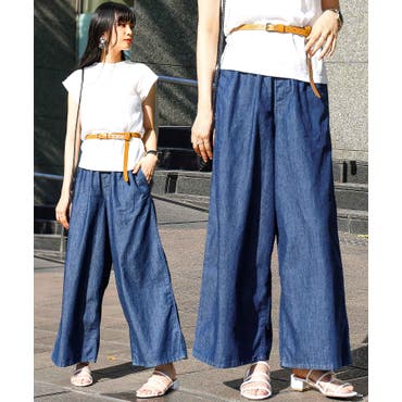 n'OrLABELドット柄サルエルデニムパンツ[品番：MITW0014290