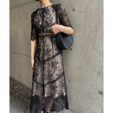 レースワンピース パーティードレス 結婚式[品番：JSFW0010030