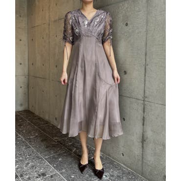 ダズリン dazzlin 2WAYスリーブバリエーションレースドレス