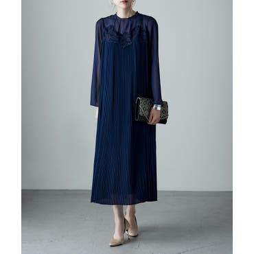 ベロアビジューワンピース[品番：LAVW0019063]｜LANVIN COLLECTION