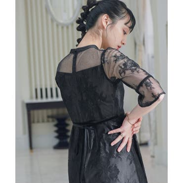 セール】 総レース ロングレース スカート ワンピース