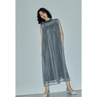 ABITOKYO×Yukkoコラボ＞ サイドプリーツレースワンピース[品番