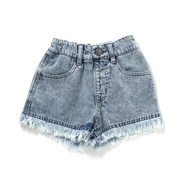 ベルト付きダメージデニムショートパンツ(130~160cm)[品番