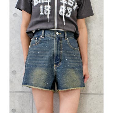 デニムパンツ ショーパン 大きいポケット[品番：JSFW0013751