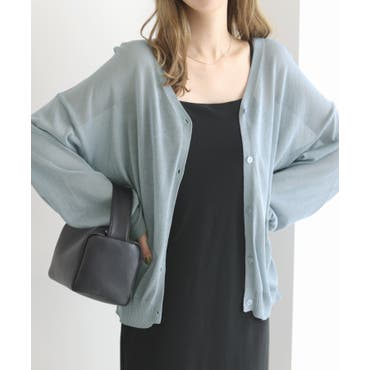 Chico】7分袖シアーシャツ＋アメスリニットタンクSET[品番