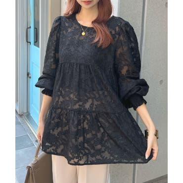 アンドラブ♥即完売♥貴重3Ｌ♥ブラック♥ペプラムフリルコート♥ ペプラムトップス 2type フリル[品番：AMLW0002744]｜AMELY