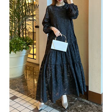 チャイハネ】ボヘーノ刺繍ティアードワンピース[品番：ACNW0016566