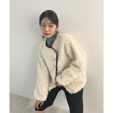 フェイクファーコート[品番：LAVW0018865]｜LANVIN en Bleu（ランバン