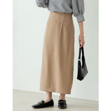 ウールサテンセミフレアスカート[品番：LAVW0013804]｜LANVIN en Bleu 