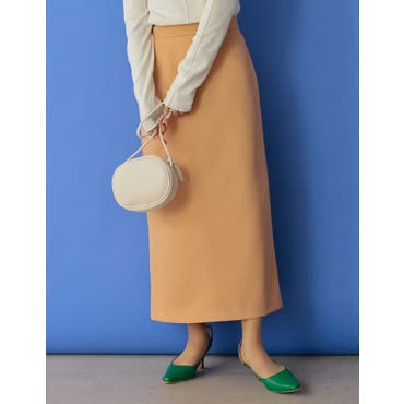 ウールサテンセミフレアスカート[品番：LAVW0013804]｜LANVIN en Bleu 