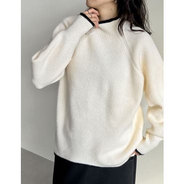 ラッフルフリル トップス ダンボールニット[品番：LGMW0005250