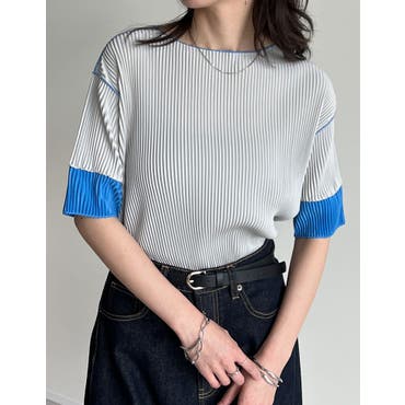 ブラウス シャツ 「MADE」 ベイドストライプ半袖シャツ レディース MADE] ベイドストライプ半袖シャツ（シャツ/ブラウス）｜BLACKUP