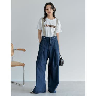 ワイドパンツ ファットパンツ デニム[品番：AMVW0000486]｜Belle Cie