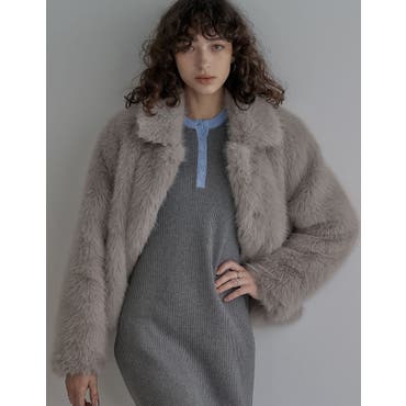 フェイクファーコート[品番：LAVW0018865]｜LANVIN en Bleu（ランバン