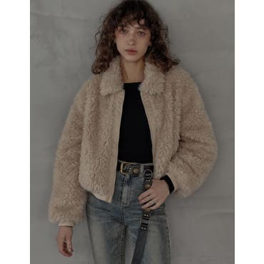 ノーカラーボアジャケット[品番：LAVW0006542]｜LANVIN COLLECTION