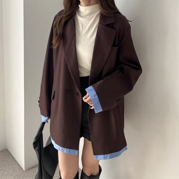 Louere オーバーサイズミドル丈コート[品番：AMTW0004982