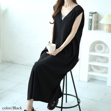 ビジュー刺繍チュール袖ロングドレス レース チュール[品番