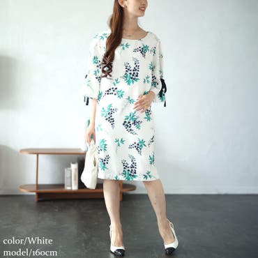 Leilianレリアン ボタニカルフラワーワンピース ボタニカルフラワーワンピース[品番：LAVW0006396]｜Leilian
