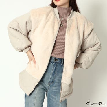 ランダムファースエードコート[品番：IGAW0000723]｜axes femme