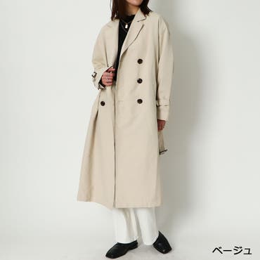 ベルト付きダブルロングコート[品番：LAVW0005159]｜LANVIN COLLECTION