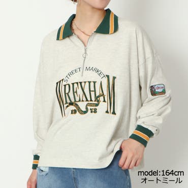 スカラーちゃんと時計と音楽柄裏毛チュニック[品番：SRSW0000311