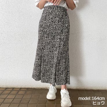 【2024春夏新色】 アニマル柄フレアマーメイドスカート[品番：GORW0008058]｜GORGE スーツ・フォーマル・ドレス