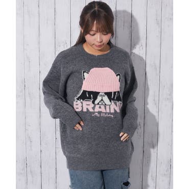 OY ヘアリーシャドーオードリーニット 全2色[品番：PBIW0002508