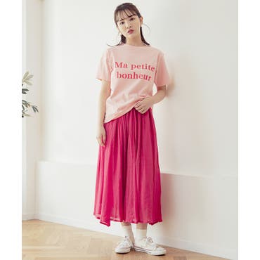 シフォン楊柳／ロングスカート[品番：INGW0002993]｜INGNI （イング