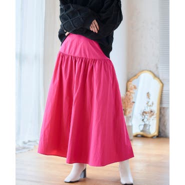 シフォン楊柳／ロングスカート[品番：INGW0002993]｜INGNI （イング