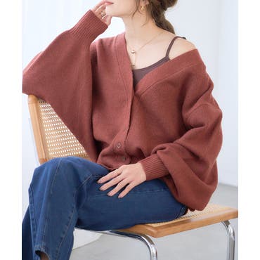 VネックオフショルスウェットTOPS[品番：MKSW0033345]｜GYDA