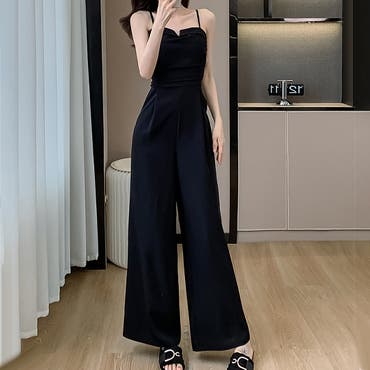 レジャ　【美品】チャイナ　パンツドレス　オールインワン　黒 mil6400131_10.jpg