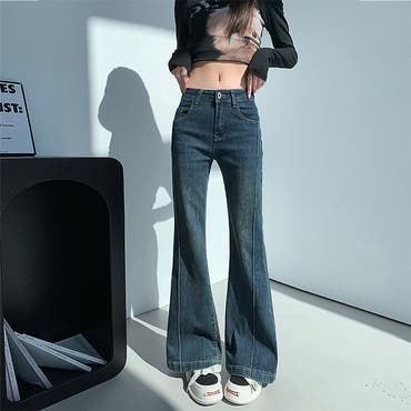 ハイウエストleg lengthフレアデニムパンツ[品番：MKSW0066512]｜GYDA