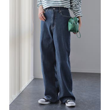 y's 立体裁断 デニムパンツ 立体裁断ねじれ変形ワークデニムパンツ[品番：ZX000003658]｜and