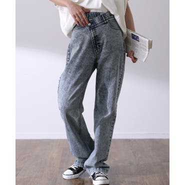 M/W BACK RIPPEDケミカルスキニーデニムパンツ[品番