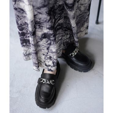 チャンキーヒールローファーパンプス[品番：MKSW0059722]｜GYDA