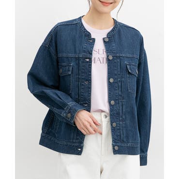 GUESS] ROSE EMBROIDERY DENIM JACKET[品番：GUEW0001379