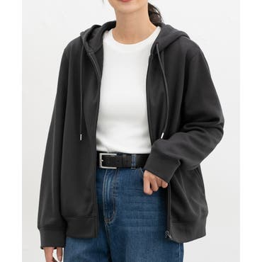 izBLACK 【イズブラック】サイドレースアップライダースジップパーカ bl23-h01.jpg