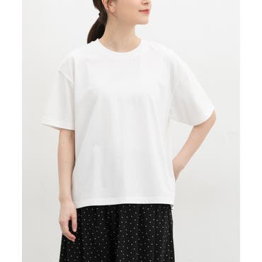 美品 LANVIN en Bleu タックパフスリーブカットソー オフホワイト 美品 LANVIN en Bleu タックパフスリーブカットソー オフホワイト