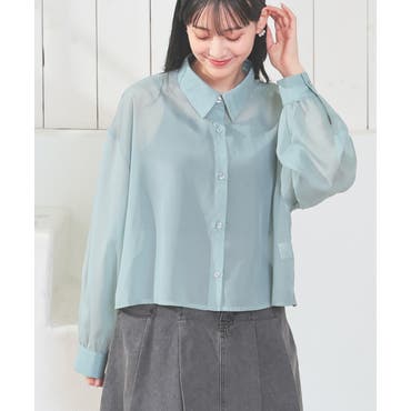 ビジューギャザーネックブラウス[品番：LAVW0011633]｜Leilian