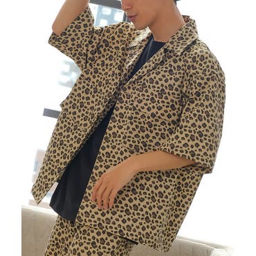ヒョウ柄シャツ テロテロシャツ メンズ レディース ユニセックス ビッグシャツ 品番 Amvw At Marvelous アットマーベラス のメンズファッション通販 Shoplist ショップリスト