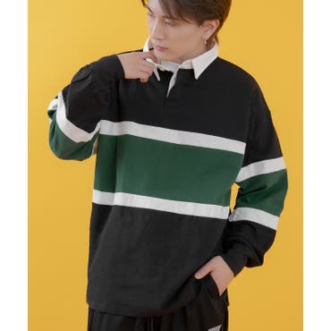 ラガーシャツ メンズ 長袖[品番：LU000011982]｜LUXSTYLE（ラグ