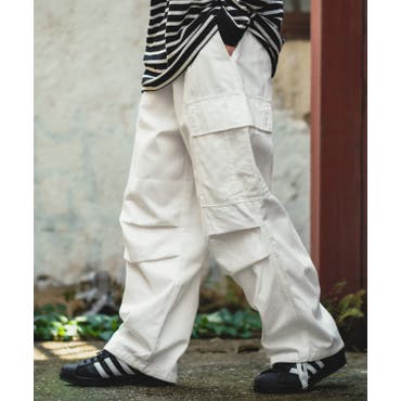 LUXEAKMPLUS ホワイトパンツ Sサイズ ホワイト ワイドパンツ メンズ[品番：TLKM0008825]｜T-LINK