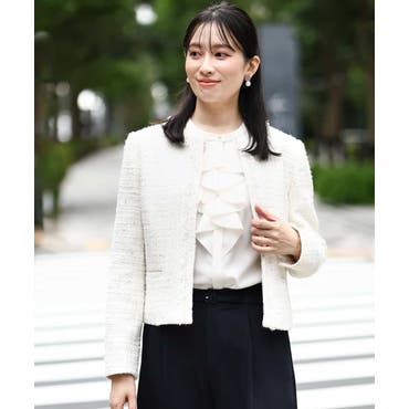 ラメツイードジャケット[品番：LAVW0014323]｜LANVIN COLLECTION