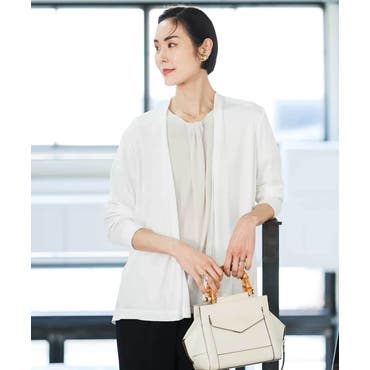 Vネックプルオーバーベスト【洗濯機洗い可】（ベスト） | OPAQUE.CLIP（オペークドットクリップ）| ワールド オンラインストア |  WORLD ONLINE STORE [ オペークドットクリップ ] ベスト リネンライクVネックジレ【洗濯機洗い可】 63743003 レディース