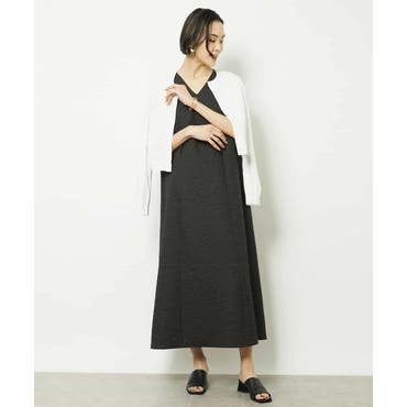 レリアン ノースリーブ 幾何学モザイク柄 ワンピース 幾何学模様ノースリーブワンピース[品番：LAVW0017592]｜Leilian